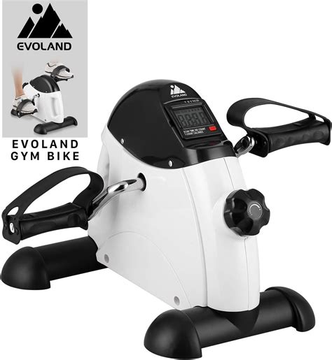 evoland mini exercise bike  desk leg pedal exerciser  handle