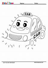 Cab Letter Complete Kidzezone Numbering sketch template