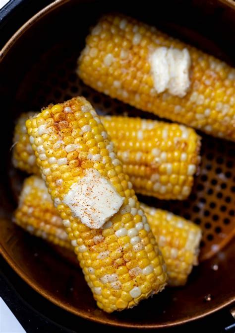 Air Fryer Corn On The Cob ★ Tasty Air Fryer Recipes