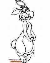 Rabbit Coloring Pages Disneyclips Cute sketch template