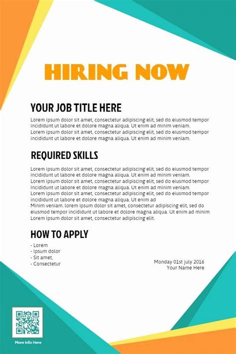 25 Help Wanted Flyer Templates In 2020 Hiring Poster