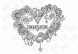 Congratulations Colouring Congrats Tazi บ อร อก เล sketch template