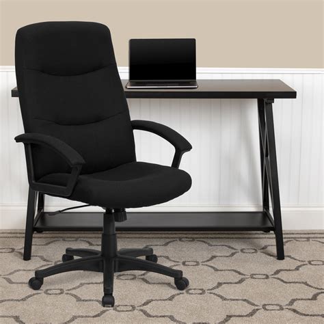 fabric upholstered executive high  swivel office chair walmartcom walmartcom