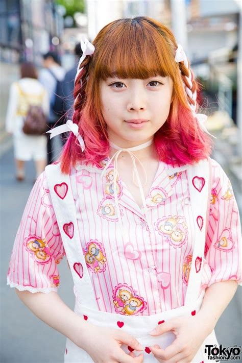 harajuku girl with pajama top japanese streets japanese street fashion