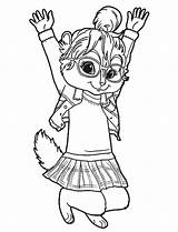 Coloring Pages Chipmunks Alvin Choose Board Chipettes sketch template