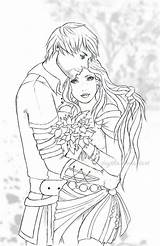 Coloring Adult Pages Deviantart Scented Flowers Sweet Couples Visit Fantasy Book Choose Board Animal sketch template
