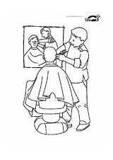 Coloring Pages Printables Barber Colouring sketch template
