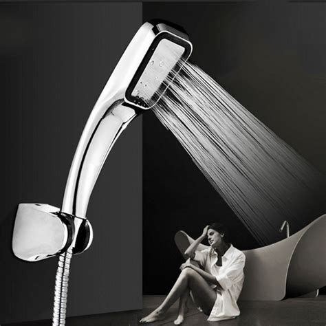 300 Hole Pressurized Water Saving Shower Head Abs With Chrome Plated