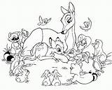 Bambi Coloring Pages Disney Cartoon Kids Wallpaper Drawing Printable Colour Colouring Book Thumper Flower Exclusive Princess Drawings Wallpapers Entitlementtrap Visit sketch template