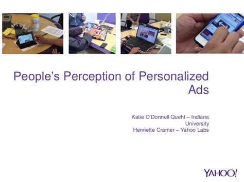 peoples perception  personalized ads