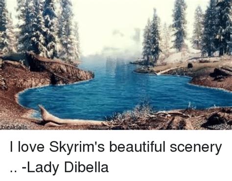 i love skyrim s beautiful scenery lady dibella