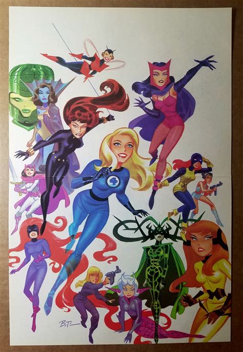 Women Of Marvel Babes X Men Avengers Marvel Comics Poster
