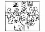 Coloring Drawing Lesson Children Large sketch template
