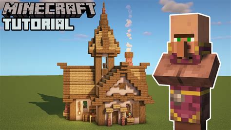 minecraft clerics house tutorial villager houses youtube