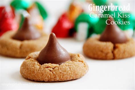 Gingerbread Caramel Kiss Cookies 2 Ingredients