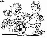 Two Soccer Guys Coloring Newlin Drawn Tim Tt sketch template