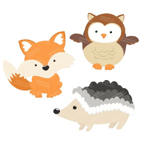 woodland critters clipart clipground