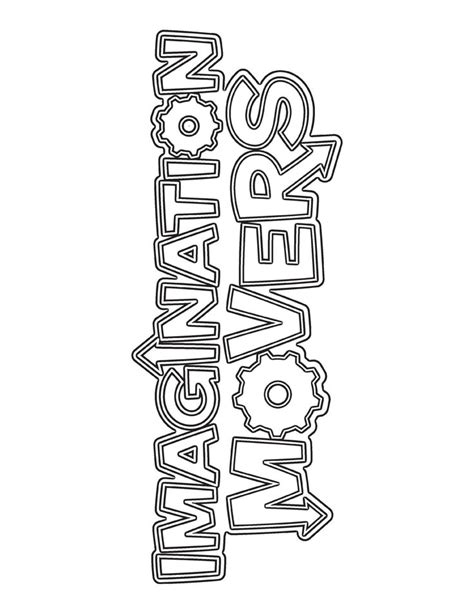 imagination movers coloring pages party ideas pinterest
