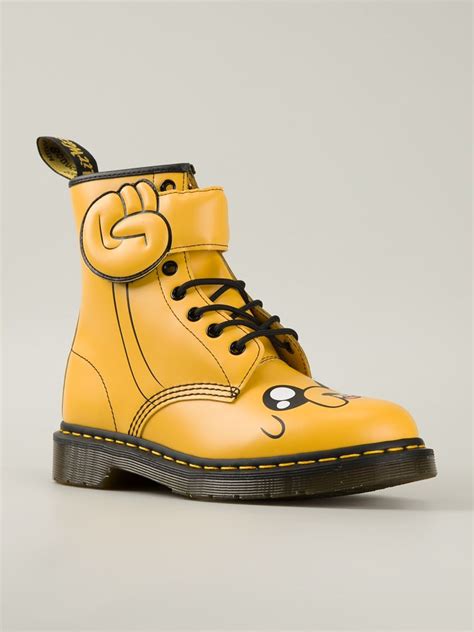dr martens adventure time  drmartens jake boots  yellow lyst