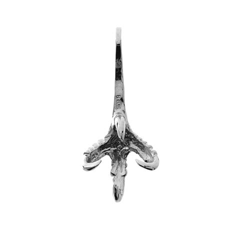arrows medium grab claw pendant silver