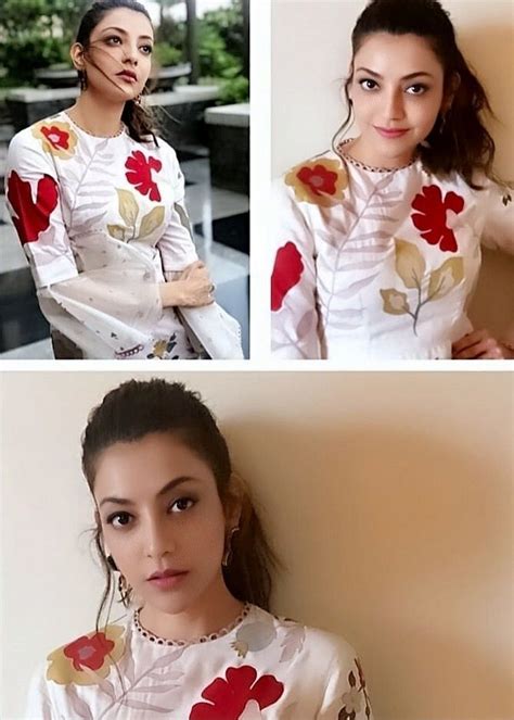 kajal aggarwal with images beauty women ruffle blouse