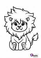 Lion Coloring Cute King Bubakids Ads Google sketch template