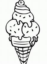 Ice Cream Coloring Pages Printable Kids Food Drawing Sundae Summer Helados Beautiful Colouring Sheets Print Drawings Cupcake Cute Clipartmag Easy sketch template