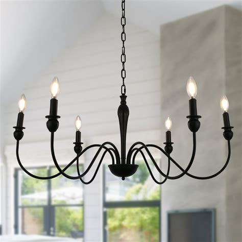 black farmhouse chandeliers  light industrial iron chandeliers lighting classic candle