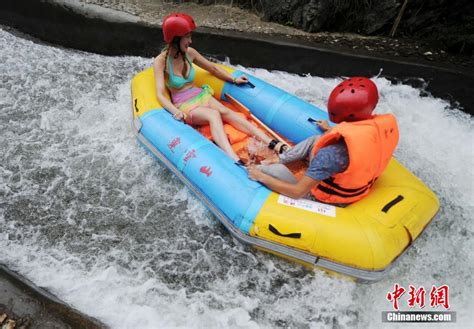 Bikini Beauties Lifeguards In River Rafting Place Cn