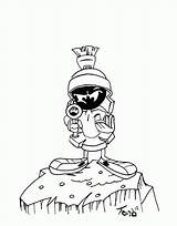 Marvin Martian Coloring Pages Coloringhome Marciano El Tunes Looney Colouring Adult Comments Getcolorings Characters Printable Library Clipart Popular Related sketch template