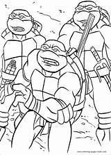 Coloring Pages Ninja Turtles Mutant Teenage Tmnt Cartoon Printable Kids Character Color Sheets sketch template