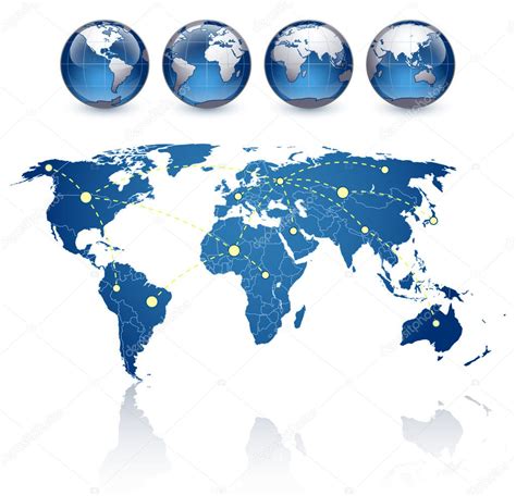 world map  globes stock vector image  cvitalius