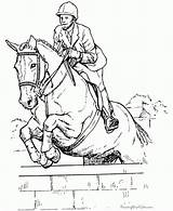Horse Coloring Pages Jumping Printable sketch template