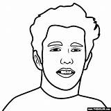 Austin Mahone Coloring Thecolor Pages Online Pop Stars sketch template