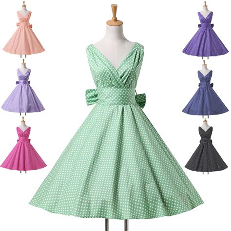 Grace Karin Newest Cocktail Retro 50s Dots Swing Pinup