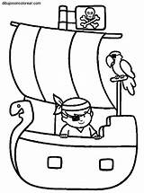 Pirata Barcos Barco Piratas sketch template