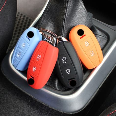 car accessories silica gel remote  buttons key cover case holder bag