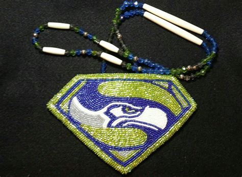 super seahawks beaded medallion native beading patterns diy jewelry
