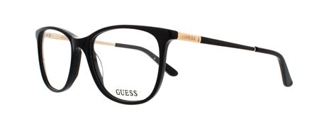guess eyeglasses gu2566 005 black 53mm 664689791880 ebay
