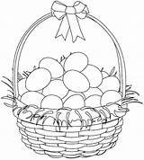 Basket Easter Coloring Pages Printable Empty Print Getcolorings Colouring Color Egg Kids Choose Board sketch template