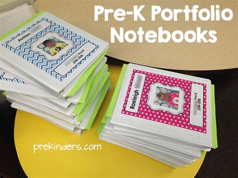 pre  portfolio notebook prekinders