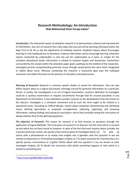 research methodology  introduction