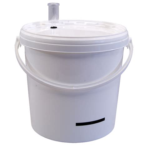 litre food grade plastic bucket  lid airlock  lcd