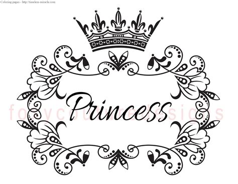 princess crown coloring page