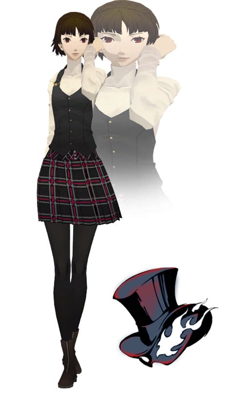 Image Makoto’s Mmd Model By Twosided Mmd Png Persona 6