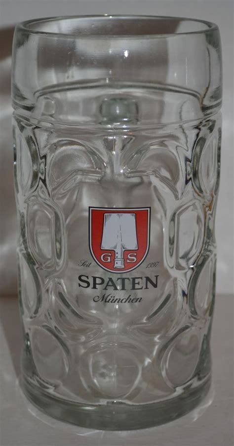 Spaten Munchen 1 L German Beer Glass Mug Germany Bar Pub