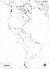 Colorear Mapa Mapas Nombres Paises Américas Continentes Mudo sketch template