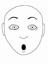 Face Shocked Drawing Clipart Faces Sketch Cliparts Library Clip Collection Paintingvalley sketch template