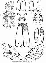 Paper Puppet Dolls Pheemcfaddell Fairy Brian Fairies Pages Coloring Articulated Jointed Para Puppets Imprimir Male Guardado Desde Marioneta Crafts sketch template