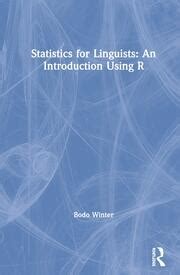 statistics  linguists  introduction   st edition bodo